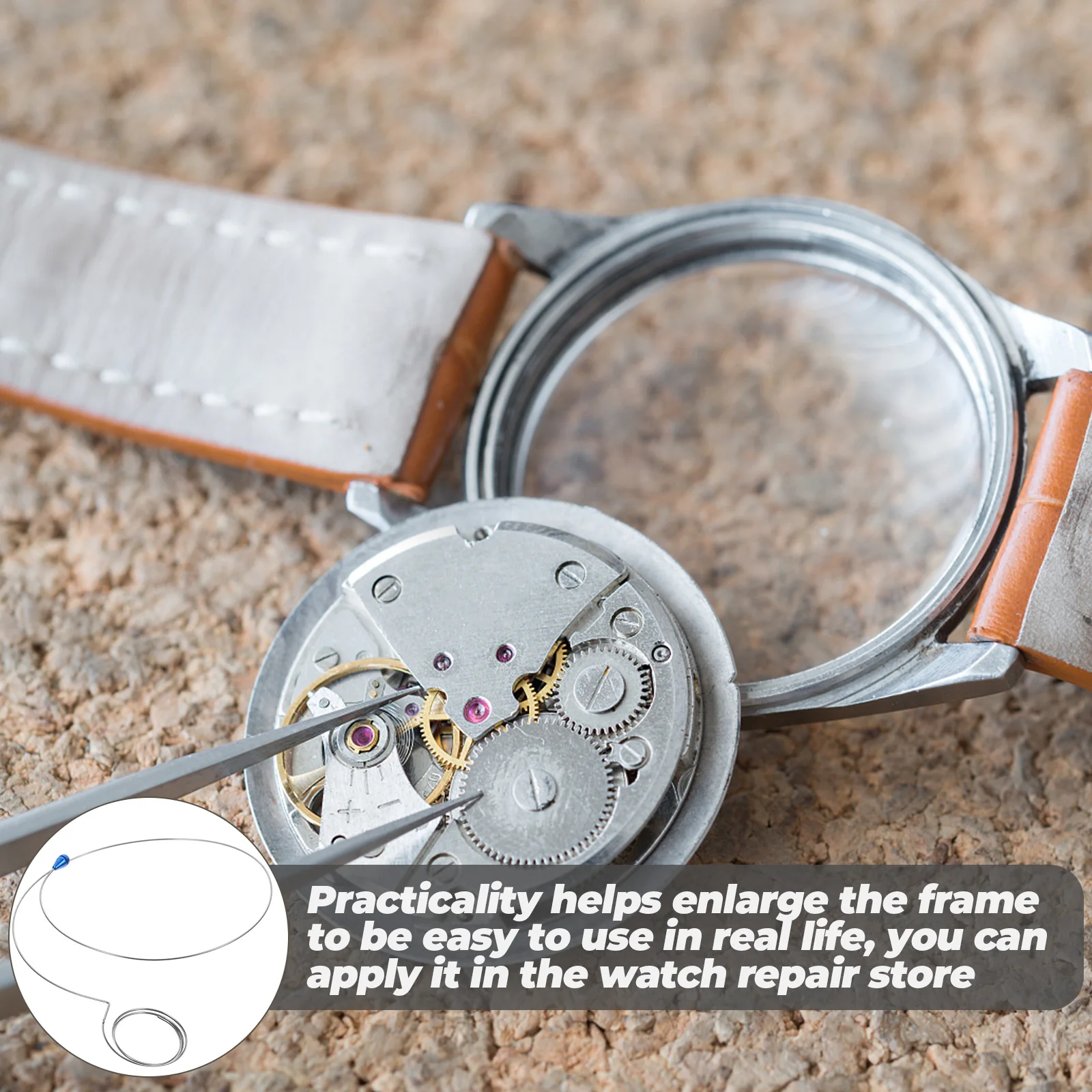 

3Pcs Watch Repair Loupe Holder Sturdy Magnifier Fix Bracket with Adjustable Steel Rim Tool Watch Repair Accessories