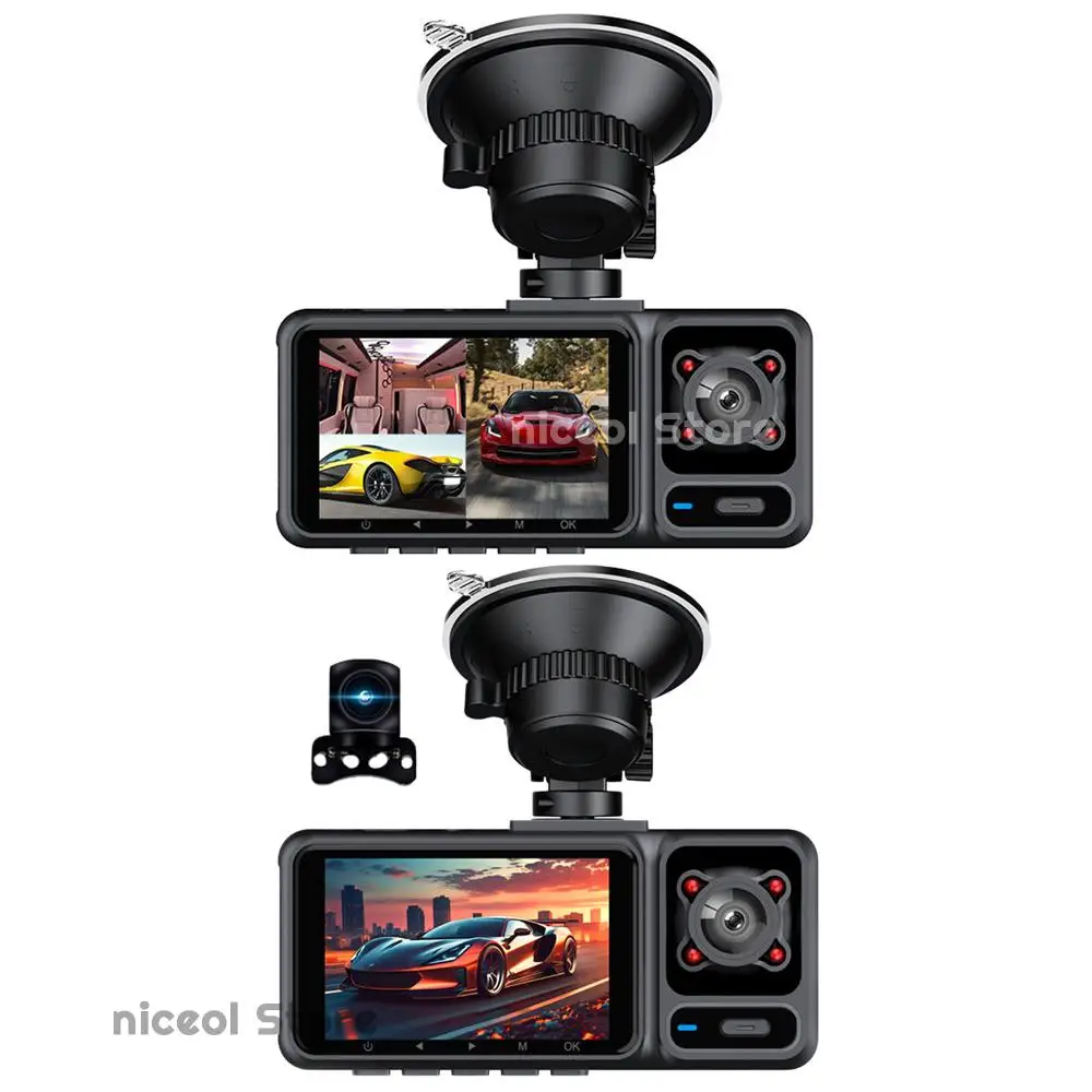 

Car Dash Camera Built-in WiFi and Night Vision HD Driving Recorder Wide Angle for Cars Support Cycle Recording G-Sensor