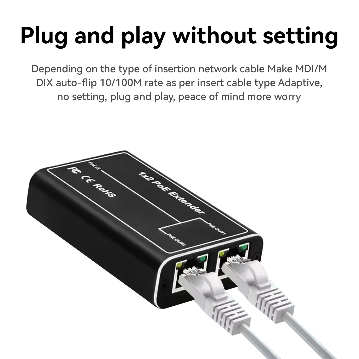 PEGATAH 4 منافذ POE موسع 2 منفذ 100 متر شبكة التبديل مكرر 30 واط IEEE802.3af في المكونات اللعب لكاميرا PoE Switch NVR IP