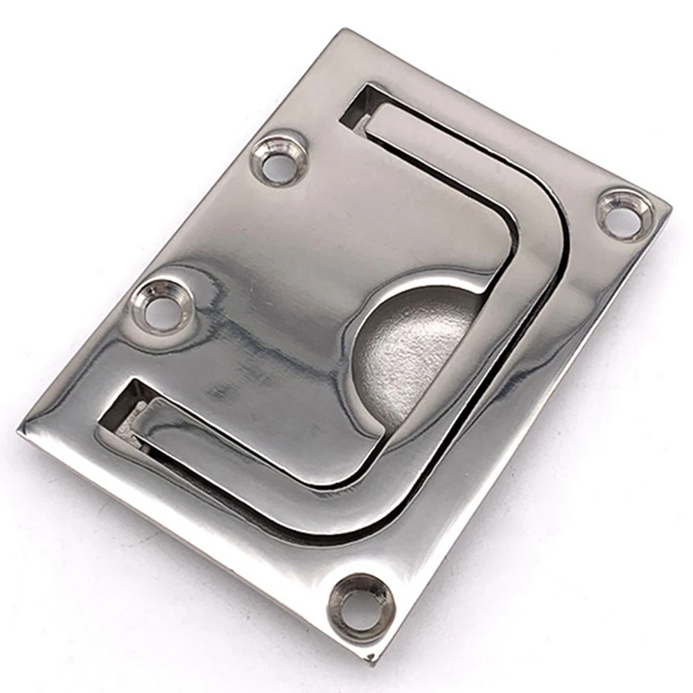 

GZMO Stainless Steel 316 Flush Lift Ring Hatch Pull Handle Locker Cabinet Boat Marine Hardware