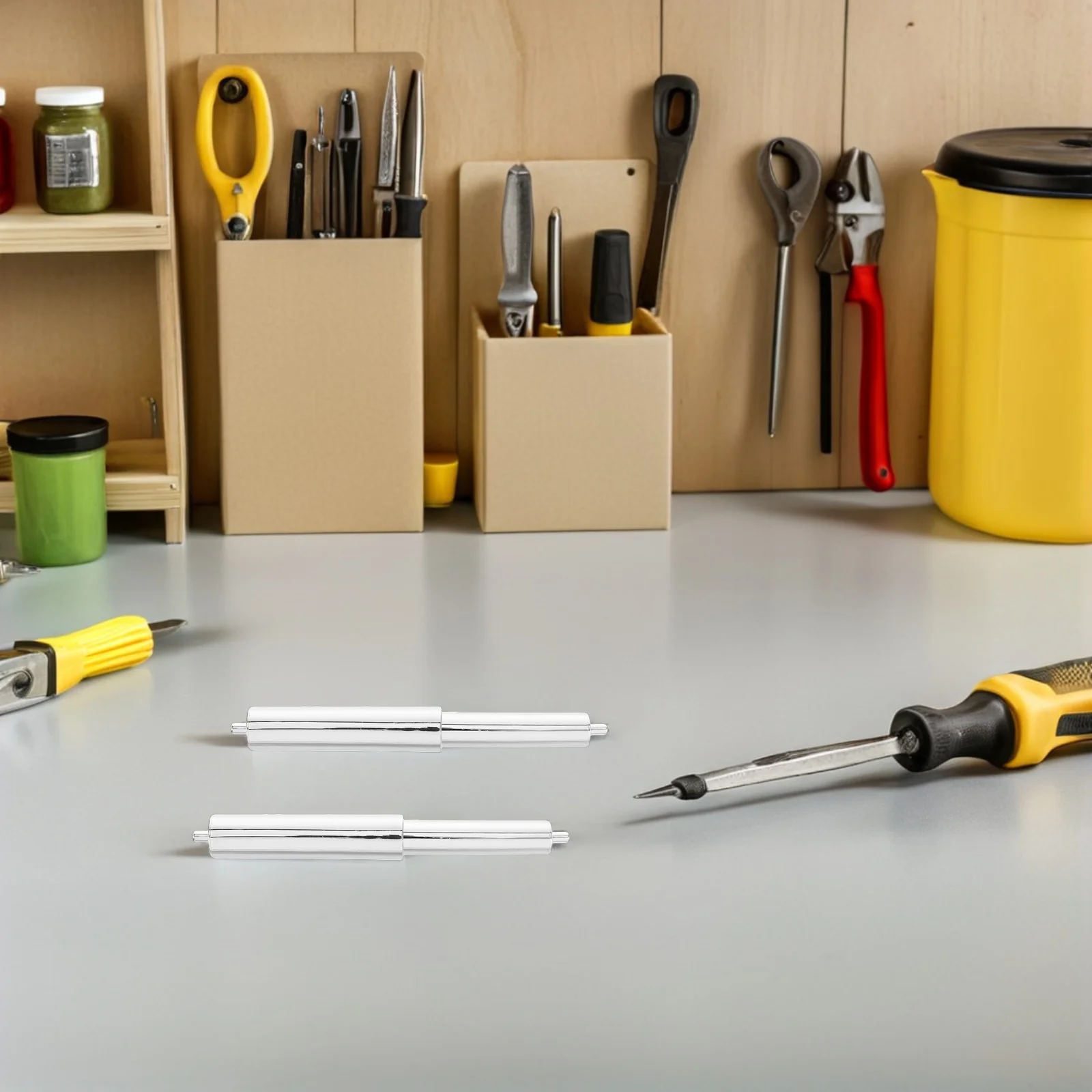 

8Pcs Toilet Paper Holder Replacement Spindle Spring Loaded Telescopic Metal Rod Universal Fit Smooth Rotation for Bathroom