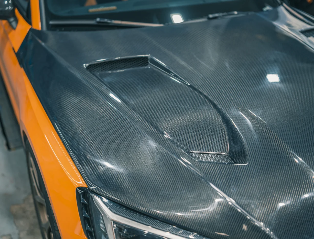 غطاء محرك أمامي جديد من ألياف الكربون لـ A5 S5 B9.5 Sportback 2021-2024 #3