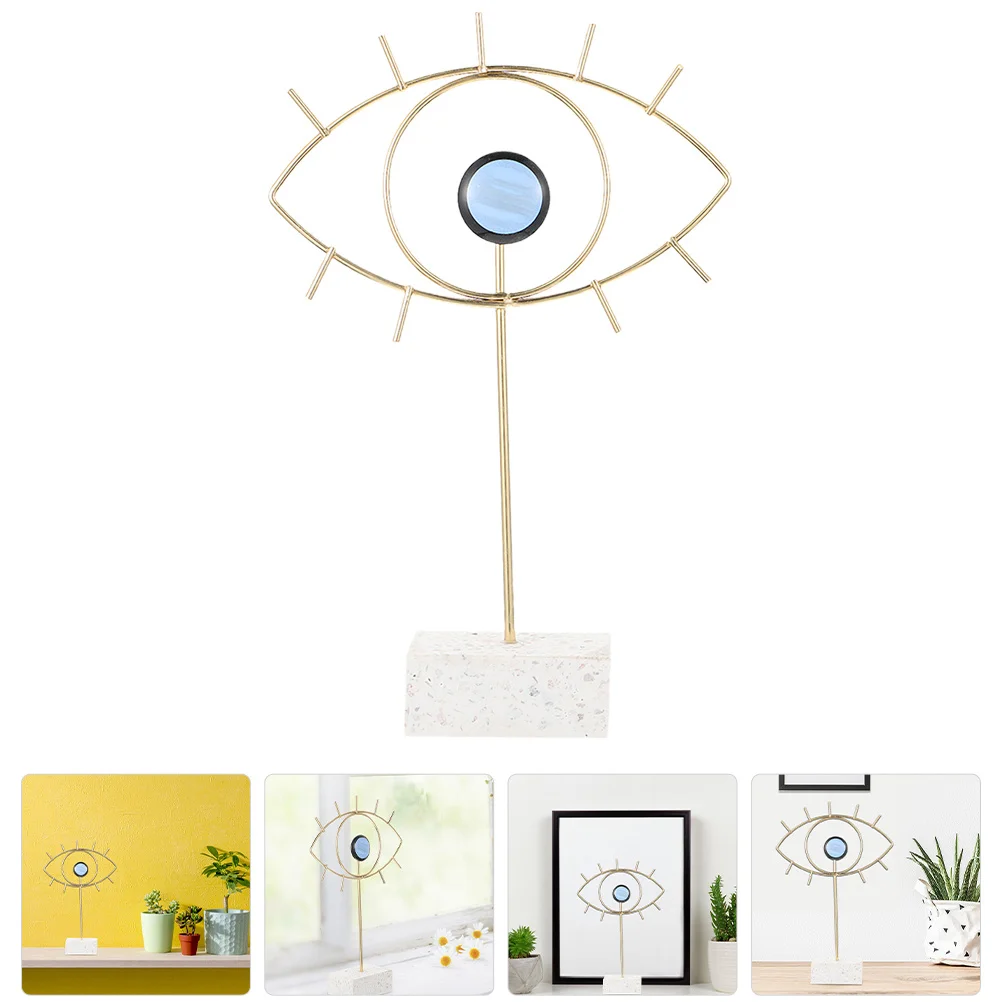 

Metal Evil Eye Decoration Iron Craft Exquisite Desktop Ornament Nordic Style Home Office Tabletop Decor Evil Eye Decor