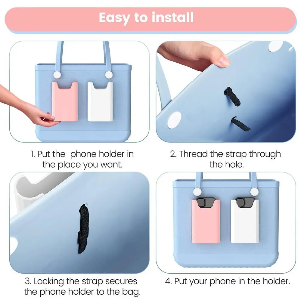 Fashion Silicone Storage Pouch Soft Reusable Phone Insert Case Phone Holder for Bogg Bag for Bogg Bag Accessories