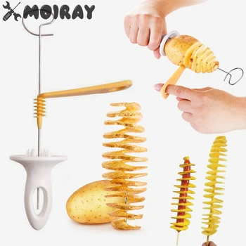 Spiral Potato Cutter Twisted Slice Potato Tower Whirlwind Potato Cut Diy Creative Fruit…