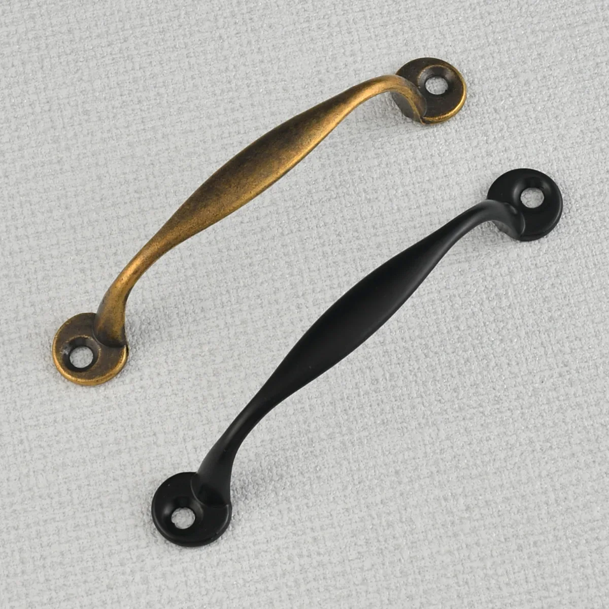 10pcs Retro European antique bronze black cabinet door handle zinc alloy drawer kitchen cabinet wardrobe door handle