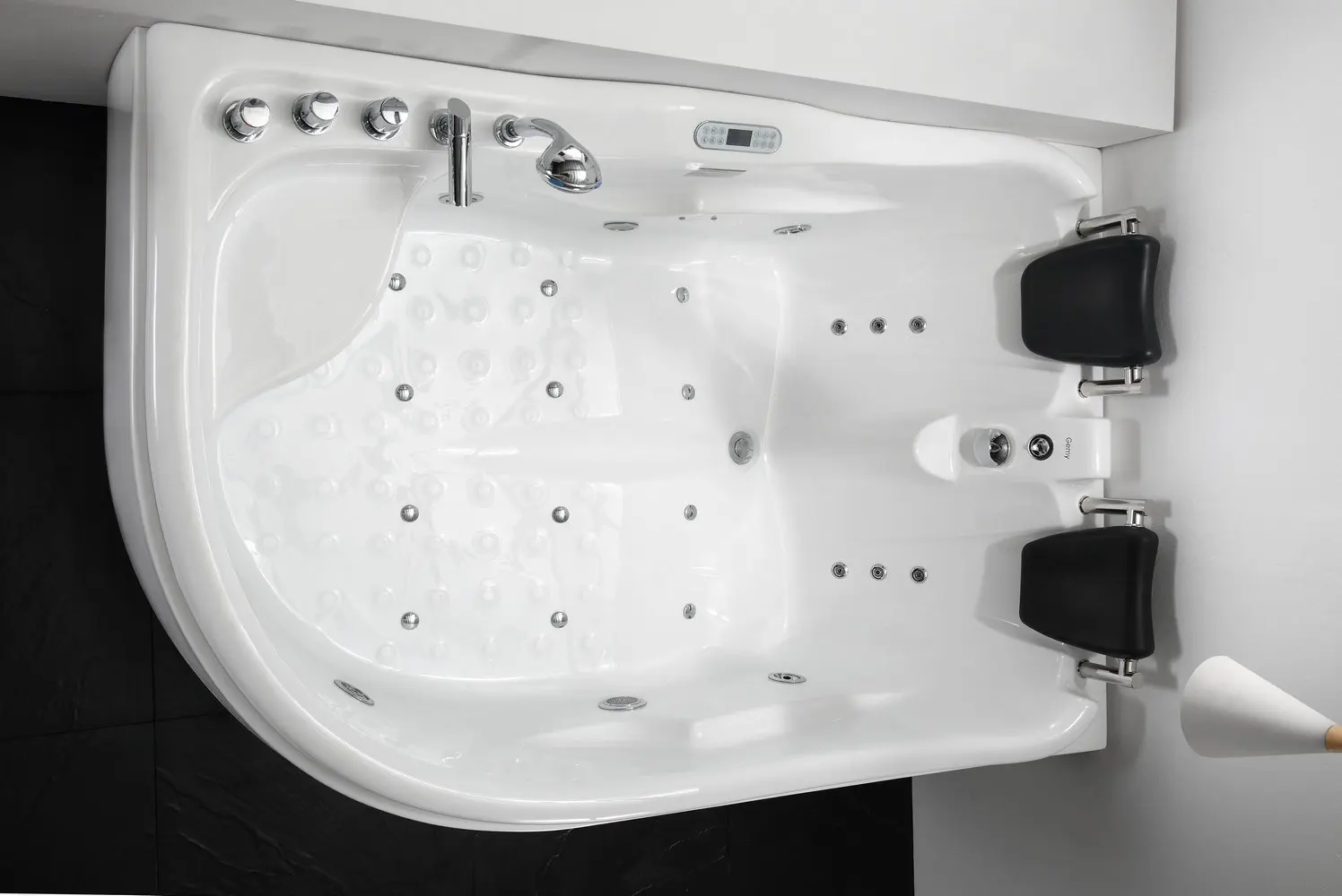 European Style Jacuzzier Massage Bathtub at a Cheap Price Round Acrylic Whirlpool Bathtub with Waterfall and Air Massage