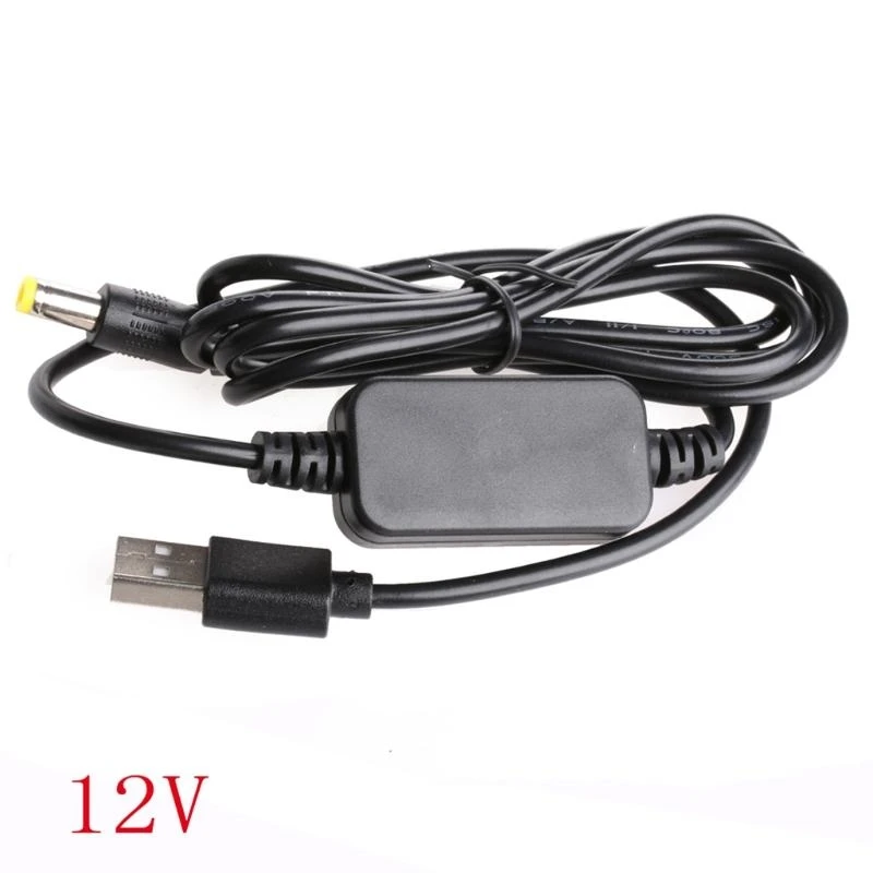 DC-DC Converter Cable USB 5V to 9V/12V for DC Jack 5.5mmx2.1mm Step-up Power Mod
