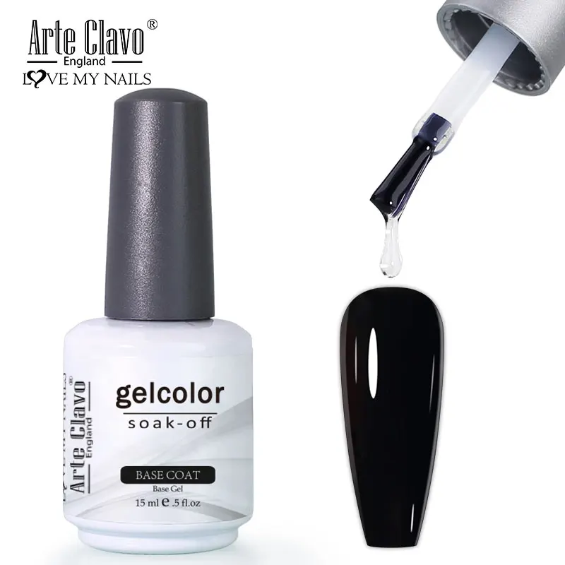 Arte Clavo Top Base Coat Gel Nagellak Functionele Gel Remover Gel Cleanser Voor Nagels Matte Top Coat Nail Art soak Off Gel 15Ml