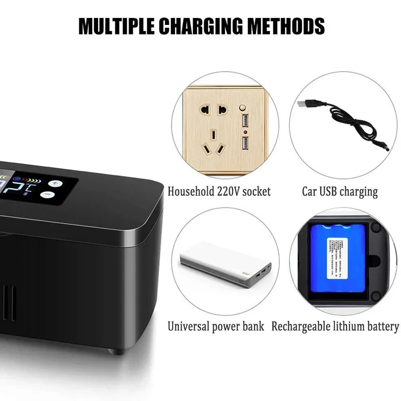 Охладитель инсулина, портативный холодильник для лекарств с гормонами, аптечка для дома, органайзер для таблеток с интерферами, встроенный аккумулятор, дорожный автомобиль