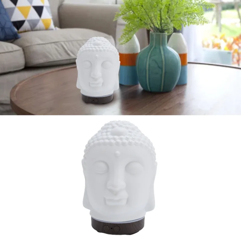 

Диффузор эфирного масла, керамический беспроводной тихий мирный прохладный увлажнитель тумана, диффузор для ароматерапии с дистанционным управлением для дома