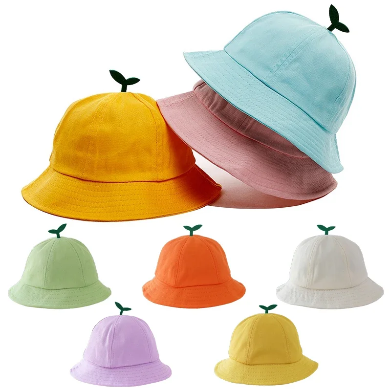 Sprout Hat Grass Children Bucket Hat New Children Hat Sunscreen Sun Hat 2023 Summer Baby Fisherman Hat