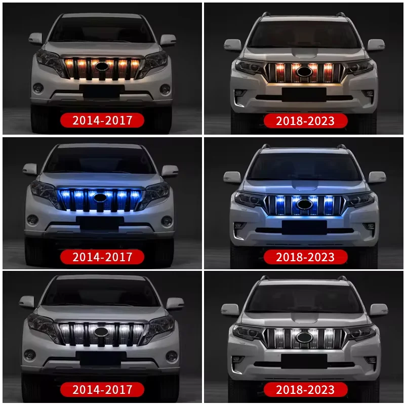 For Toyota Land Cruiser Prado 150 LC150 FJ150 J150 2014-2023 LED Grille Clearance Lamp Width Light Exterior Upgrade Accessories