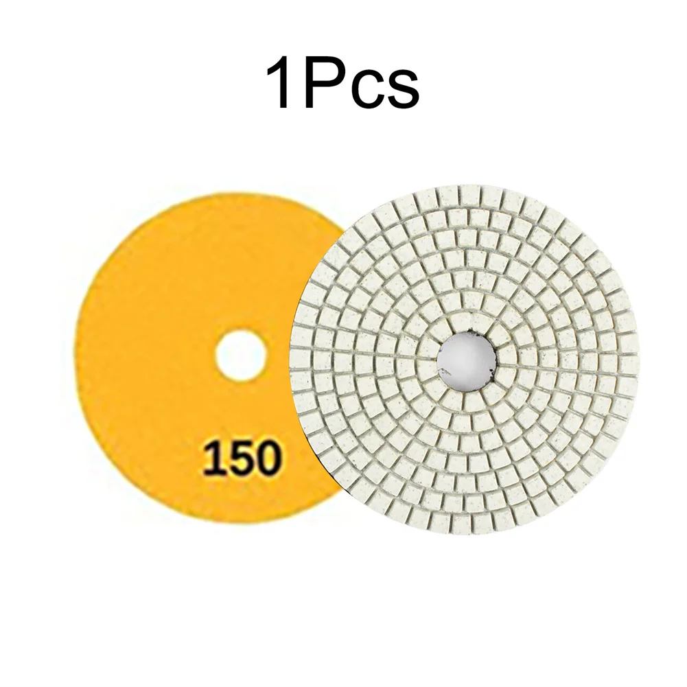 1pc 4inch Wet/Dry Diamond Polishing Pads Granite Concrete Marble Glass Stone Sanding Disc 30-10000 Grit