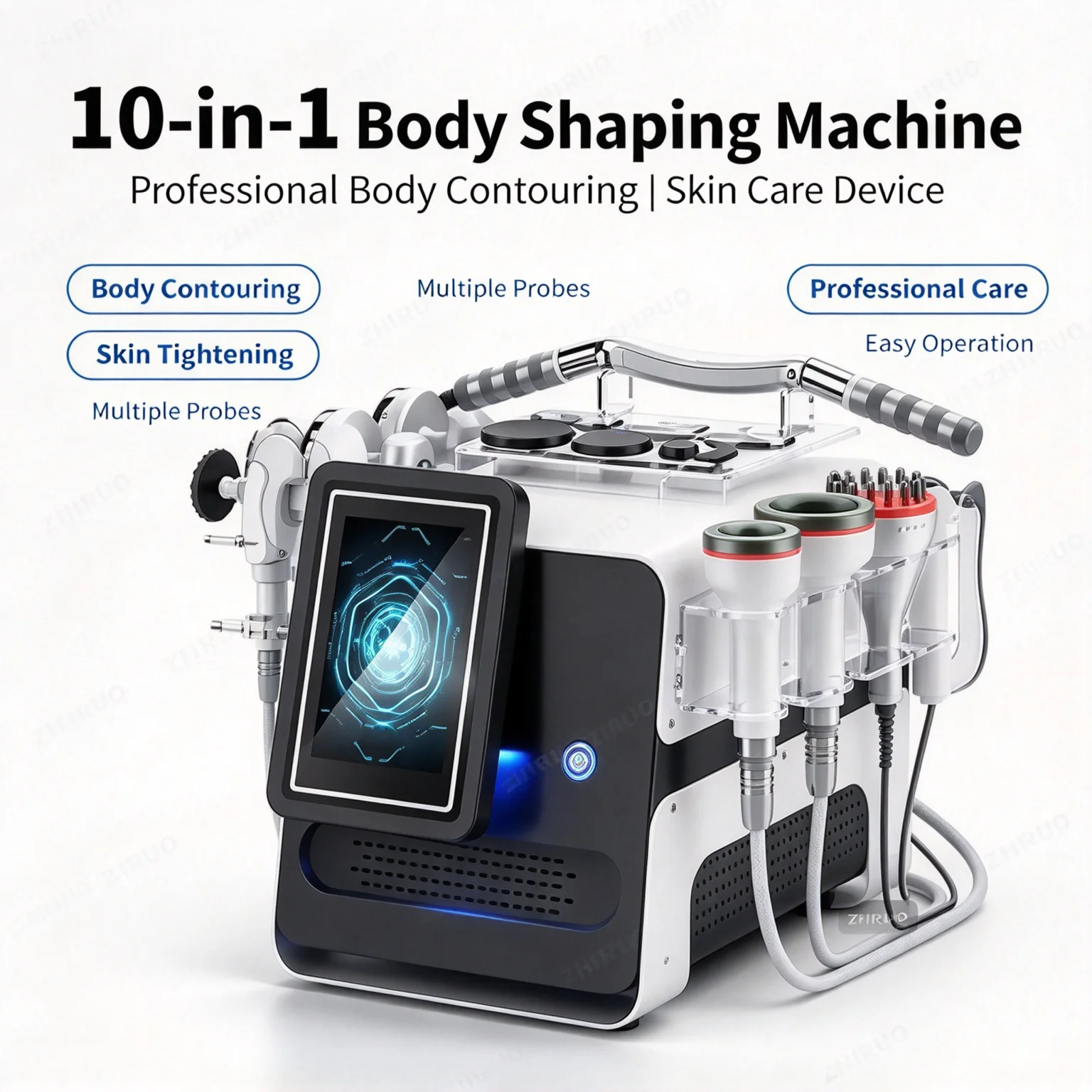 10 in 1 Body Sculpt Fast Weight Loss Cellulite Remover Body Sculpting 448k Cet Ret EMS Vacuum Cavitation Device
