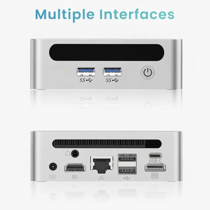 Computer small host Ryzen R7-PRO-5875U metal game 8K business office