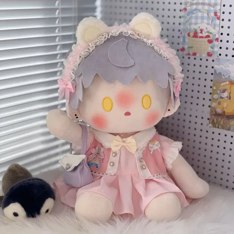 

40cm Sweet Cute Girls Dresses Clothes Suit Sitting Posture Plush Doll Dress Up Clothes Clothing Cosplay Costume
