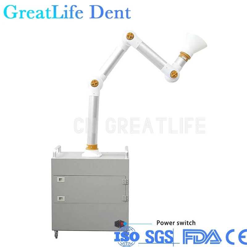 

GreatLife Dent Dental Aerosol Suction Machine Portable Oral Suction Machine with 4 Layers UV High HEPA Filtration