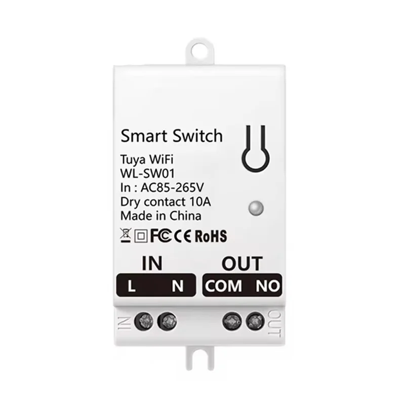 ABFT-Tuya inteligentne Wifi moduł przełącznika styków suchych 10A domowy uniwersalny przekaźnik wyłącznika DIY praca z inteligentnym życiem Alexa