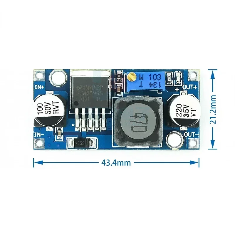 1pcs LM2596s DC-DC Step-down Power Supply Module 3A Adjustable Step-down Module LM2596 Voltage Regulator 24V 12V 5V 3V