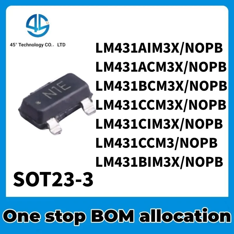 50PCS LM431AIM3X LM431ACM3X LM431BCM3X LM431CCM3X LM431CIM3X LM431CCM3 LM431BIM3X IC CHIPSET LM431 SOT23-3