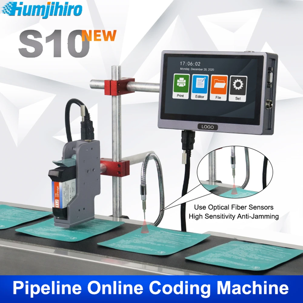 

Linux 7.0-inch Screen Online Thermal Inkjet Printer QR Code Printing Batch Date Logo Expiry Date Production Line Inkjet Printer