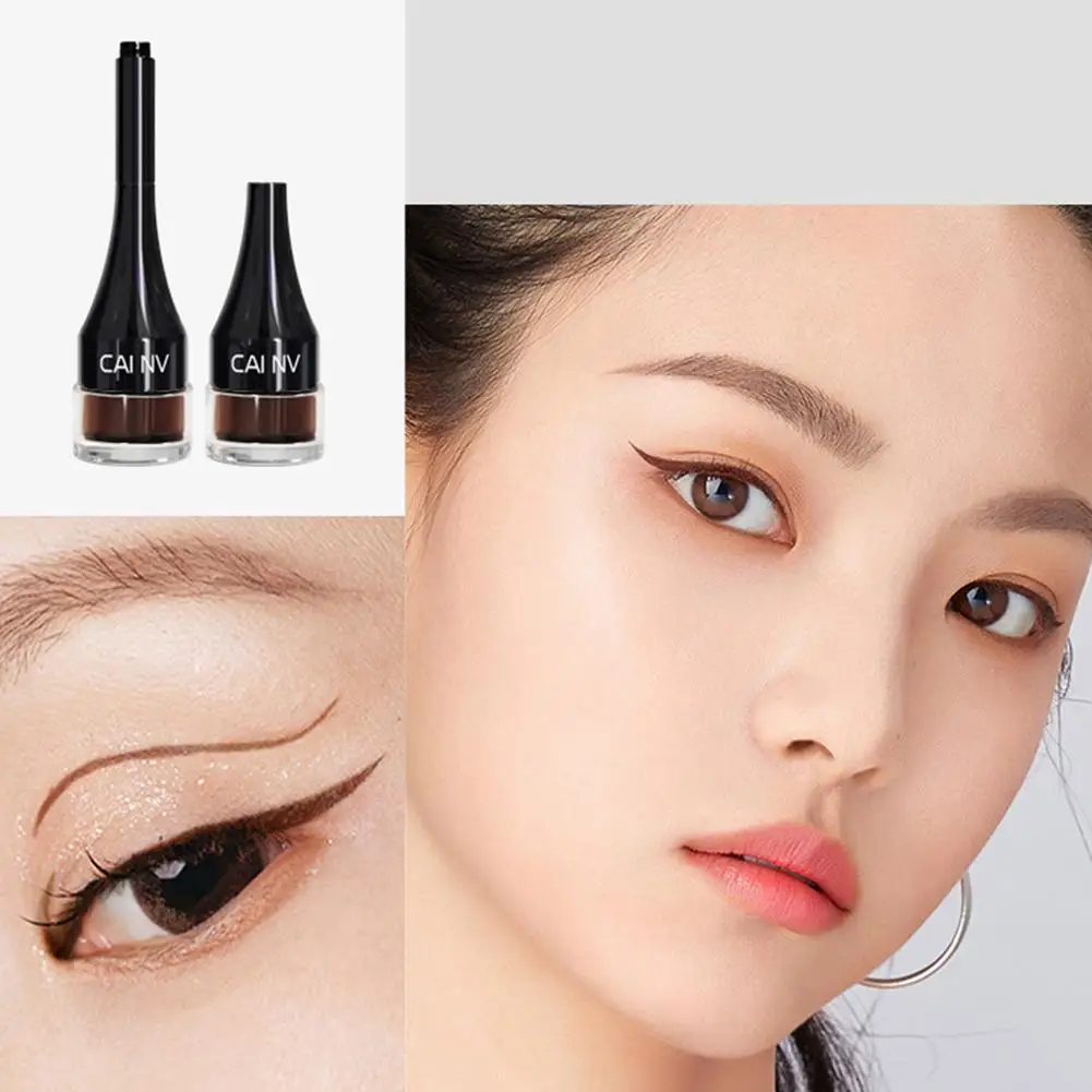 Eyebrow Pomade Brow Natural Dyeing Brow Tinted กันน้ําแกะสลักครีม Brow Lasting Eyeliner Gel Enhancers ยาว M9i6