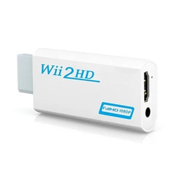 Full HD 1080P Wii to HDMI compatible Converter Adapter Wii2HDMI Converter 3.5mm Audio for PC HDTV Monitor Display