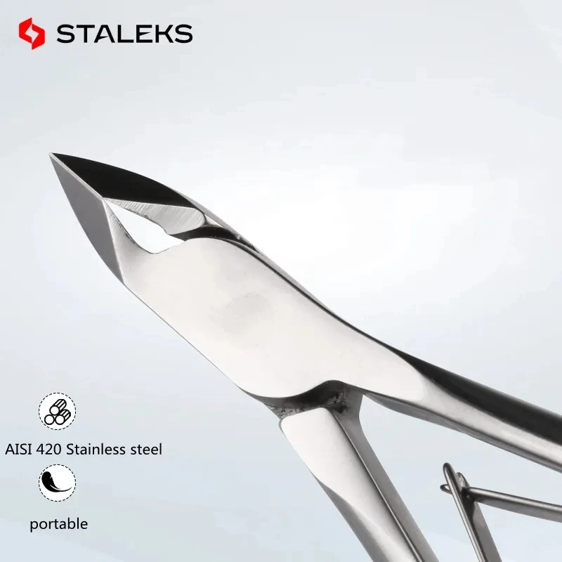 STALEKS NE-90 Nail Cuticle Nipper Trimmer Manicure Scissors Stainless Steel Clipper Dead Skin Remover Pusher Nail Art Tool