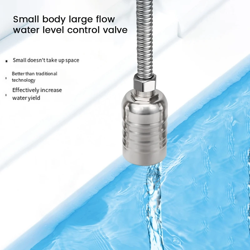 A74E-Valvola a galleggiante con controllo del livello dell'acqua completamente automatica, mini valvola a galleggiante con spegnimento automatico