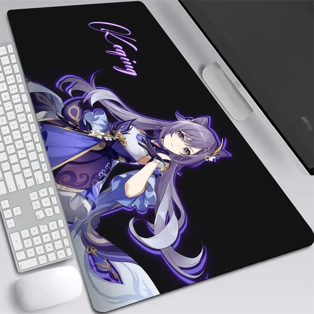 

Genshin Impact Keqing Mousepad Large Gaming Mouse Pad LockEdge Thickened Computer Keyboard Table Desk Mat