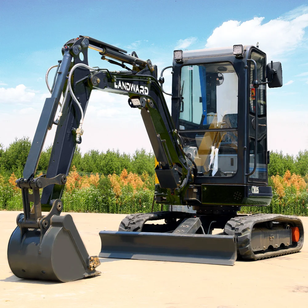 Китай LANDWARD Высококачественная серия 2,5-тонный мини-экскаватор Гусеничные экскаваторы 1,8-тонный гидравлический небольшой экскаватор Индивидуальный двигатель Kubota