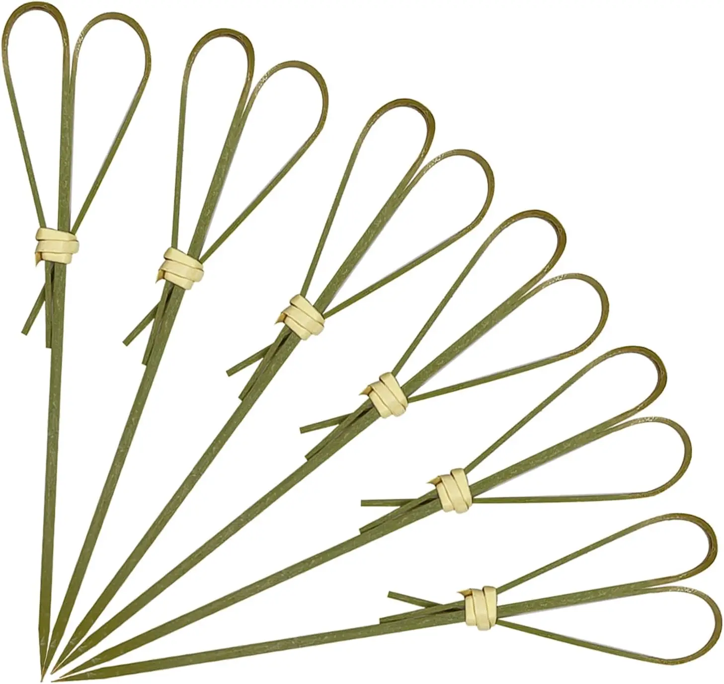 

100 бамбуковых шпажек в форме сердца, 4,7 дюйма, для закусок и фуршетных тарелок