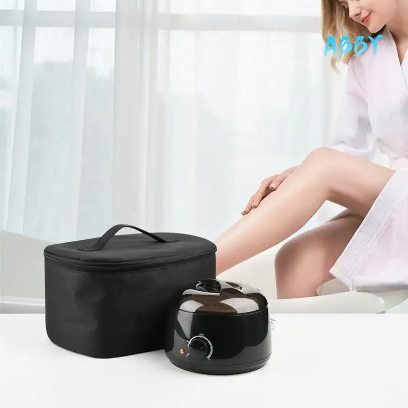 ABBY-Kit de cera bolsa de almacenamiento para Tress Wellness Kit de encerado Digital todo en uno bolsa de viaje para calentador de cera y crisol
