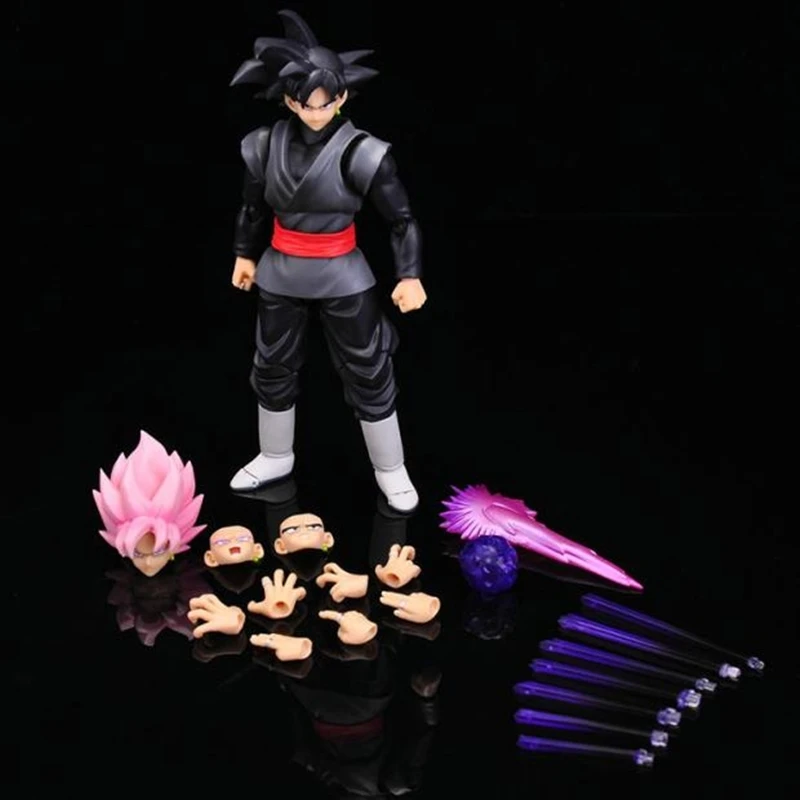 Figurine d'action Dragon Ball assemblée, modèle en PVC, Super Saisuperb, Zamasu Goku, SHF noir, décoration intensifiée, jouet cadeau