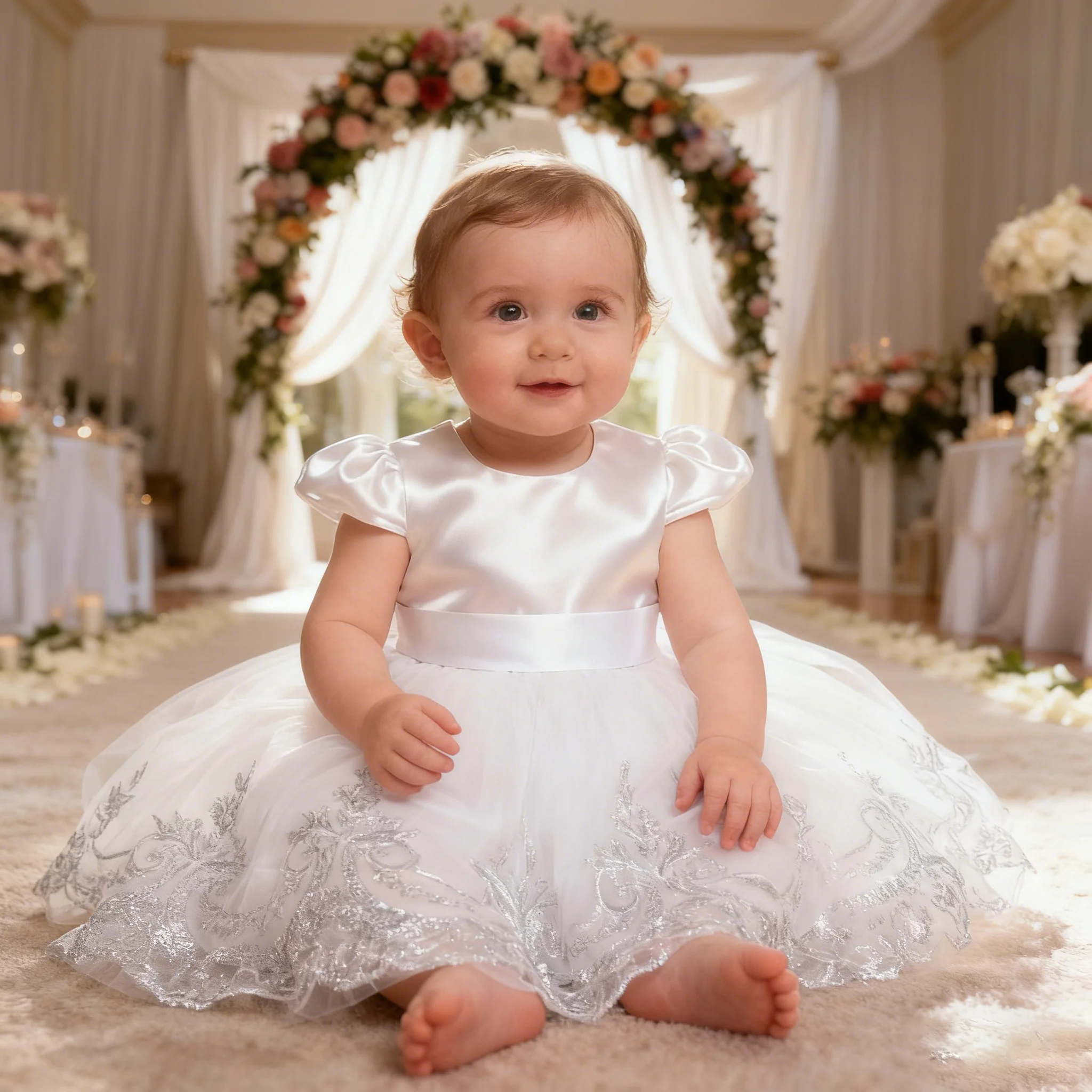 

Baby Kids Tutu Birthday Princess Party Dress for Girls 0-2year Infant Lace Children Elegant Dress Festive Baptism Girls Vestidos