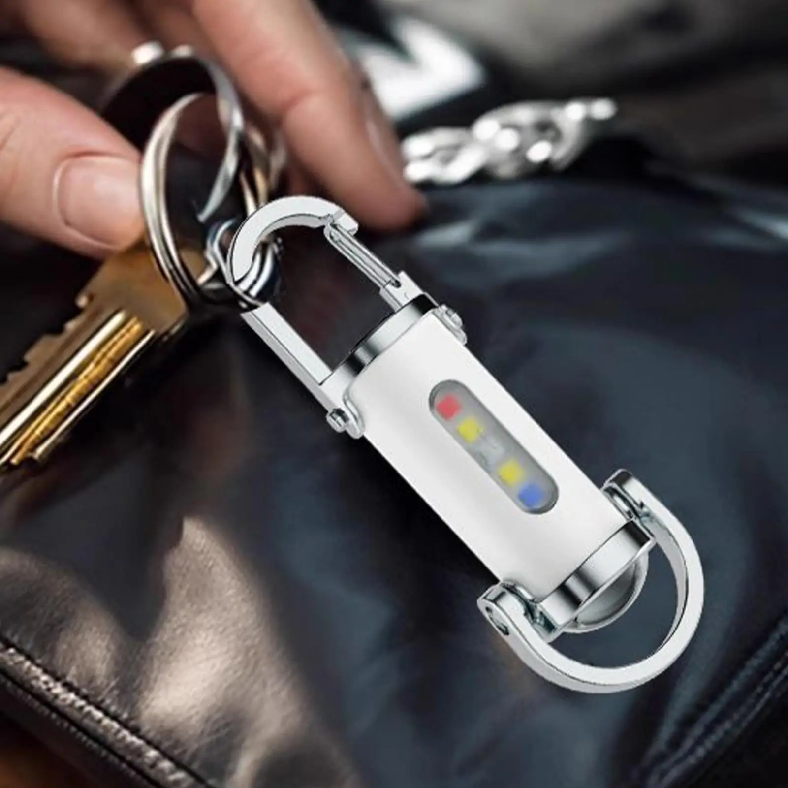 Keychain Light Portable Waterproof Bright Torch Outdoor LED Key Chain Flashlight For Adults Kids Senior Traveler Hiking