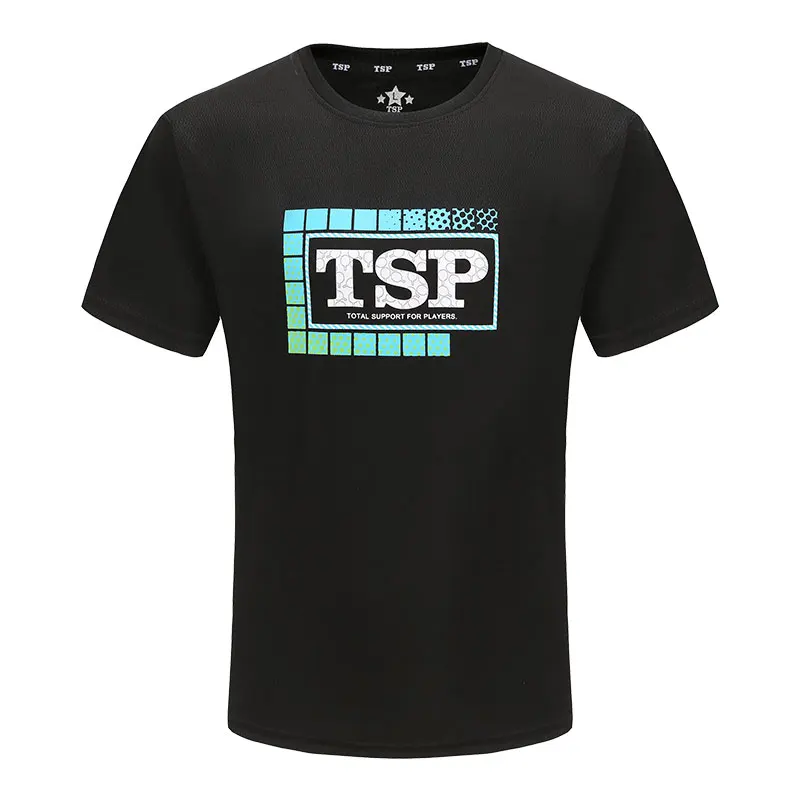 TSP New 83507 Table Tennis Jerseys T-shirts for Men / Women Ping Pong Cloth Sportswear Training T-Shirts