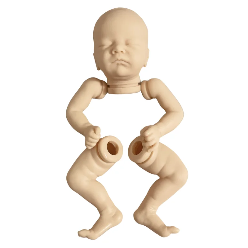 

17 inch Vinyl Reborn Doll Kit Charlotte with Cloth Body Blank Unfinished Newborn Baby Doll Parts Mold
