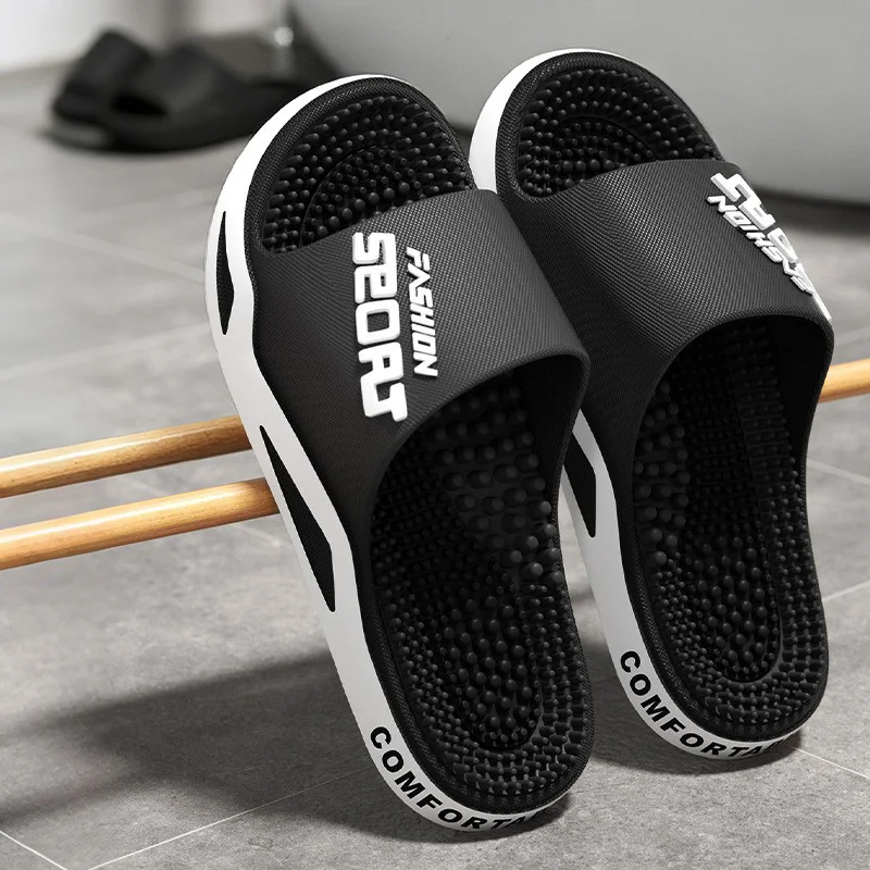 New Men Slippers Massage Slipper Summer Flats Fashion Flip Flops Outdoor Sandals Women Slides Non-Slip Couples Casual Home Shoes view 3