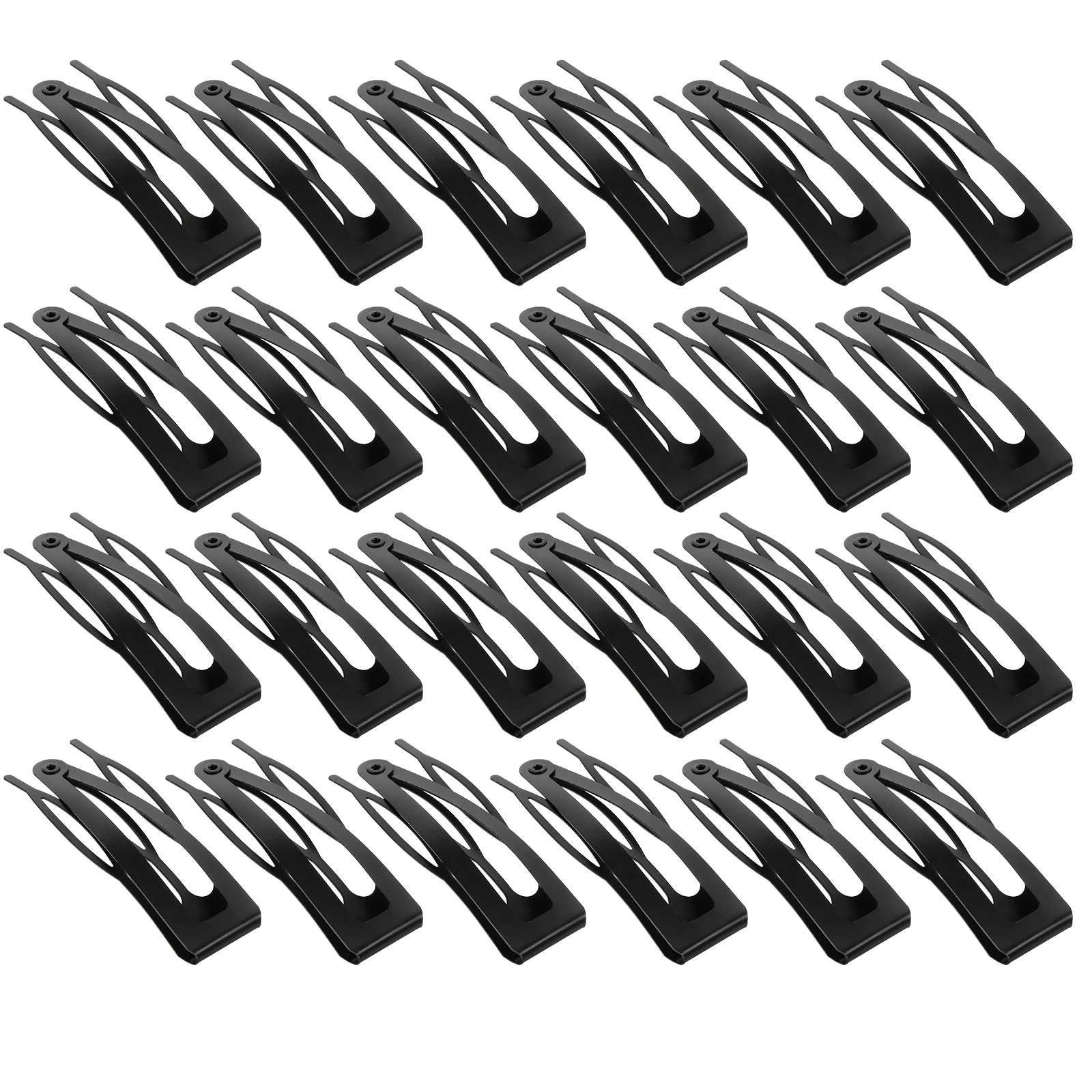 

30pcs Metal Snap Hair Clips for Girls Women Black Small Styling Accessories Resistant Deformation Fade Long Lasting Easy Use
