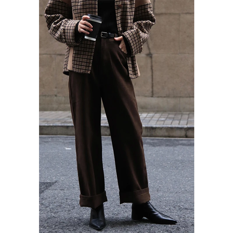 

Джинсы женские с высокой талией, широкие, повседневные, джинсовые, осенне-зимние, винтажные, прямого кроя, длинные брюки, удобные джинсы с высокой талией