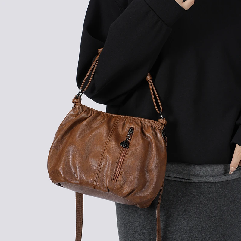 

Классическая Парижская женская кожаная сумка-тоут Элегантная сумка через плечо для сумки через плечо Винтажная модная сумка