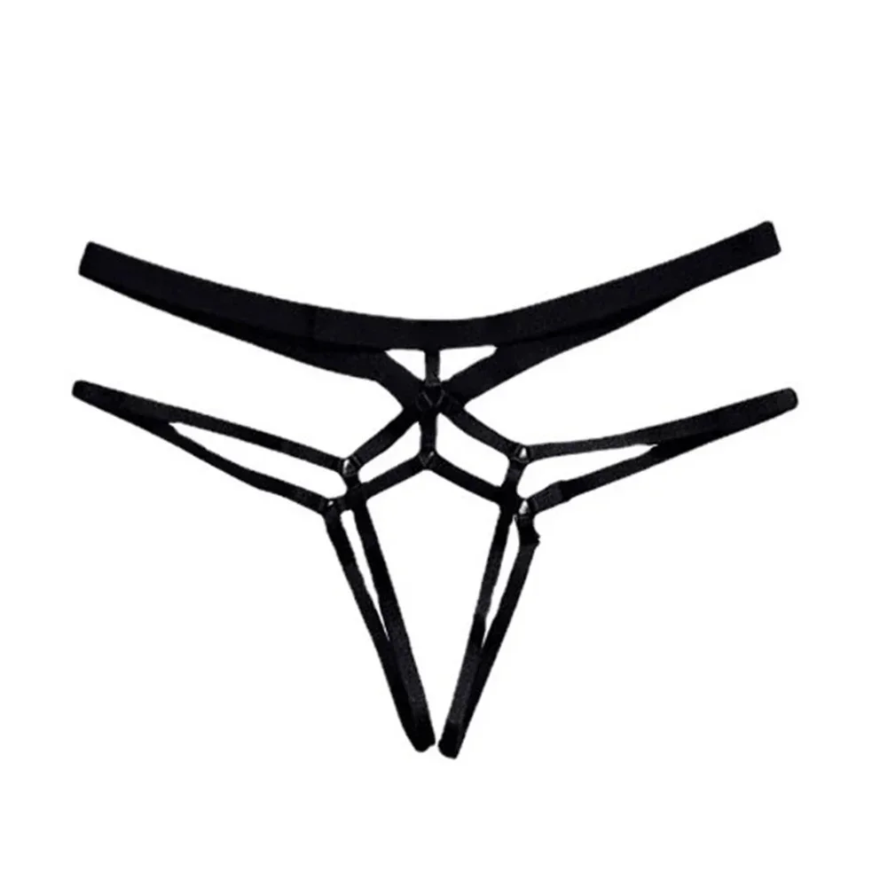 Clothes Women Panty G String Hollow Out Lingerie Low Waist Panties Seamless Sexy Tangas Thin Transparent Thong