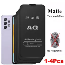 1-4PCS Matte Screen Protector For Samsung A56 5G A36 A55 A54 A34 A53 A52s A35 A33 A32 A31 A73 A72 A71 A51 A50 Tempered Glass