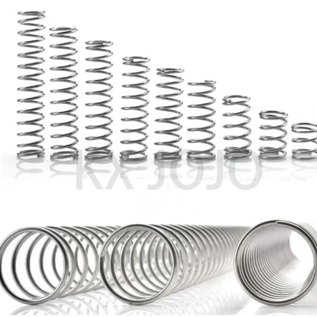Stainless Steel Pressure Spring 304 Compression Return Line Diameter 0.6/0.7/0.8mm Length 10-50mm 10pcs