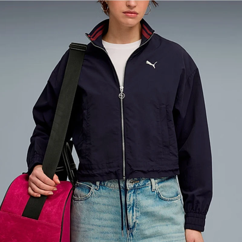 Puma genuine Spring and Autumn women's classic short retro sports jacket jacket jacket 633998-16