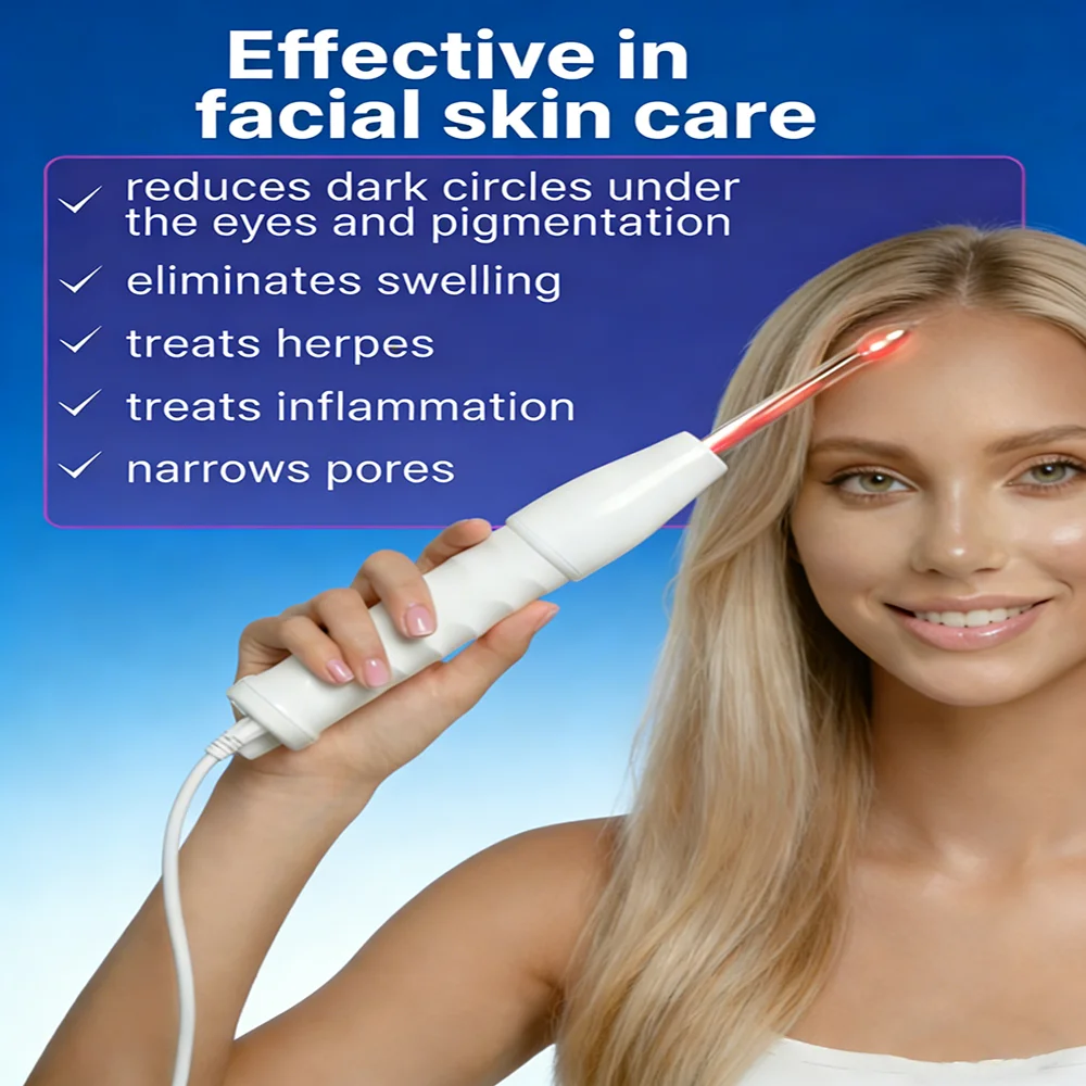 4 in 1 Electrode Glass Tube Machine High Frequency Skin Spot Acne Wand Facial Spa Face Skin Care Electrotherapy