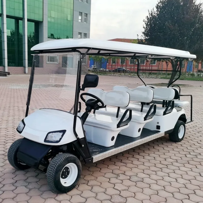 New 4 6 8 10 Seater Electric Golf Cart Sightseeing Car Can Be Customized Gasoline Double-Row Back-To-Back Special Car For Adults