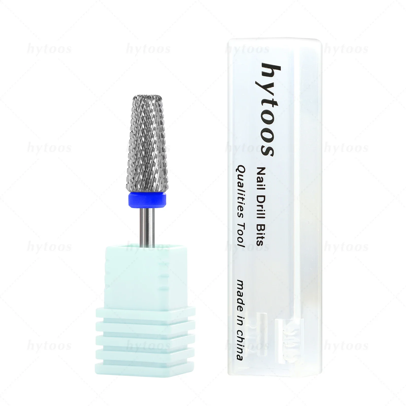 HYTOOS Tapered 5 in 1 Nail Drill Bit Cross Teeth Carbide Nail Bits Remove Gel Electric File Drills Machine Manicure Accessories image 3